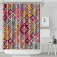 thumbnail image 2 of Nordic Boho Shower Curtain 72x84 Inches Quick-Drying Polyester Fiber for Bathtub with Plastic Rings Bathroom Decor, 2 of 5