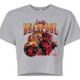 thumbnail image 3 of Marvel Deadpool - Lady Deadpool - Juniors Cropped Graphic T-Shirt, 3 of 5