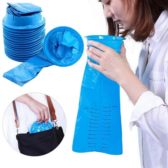 Bobasndm 10/20PCS Disponible Vomit Bags,Puke Bags Emesis Nausea Vomit Bags for Car Moving Travel Pregnant Women Kids Taxi Drivers 1000ml