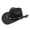 Black, variant on Unisex Western Cowboy Hat with Turquoise Bead Band, Classic Wide Brim Faux Wool Felt Fedora Hat for Costume Party and Outdoor Daily Wear,Camel