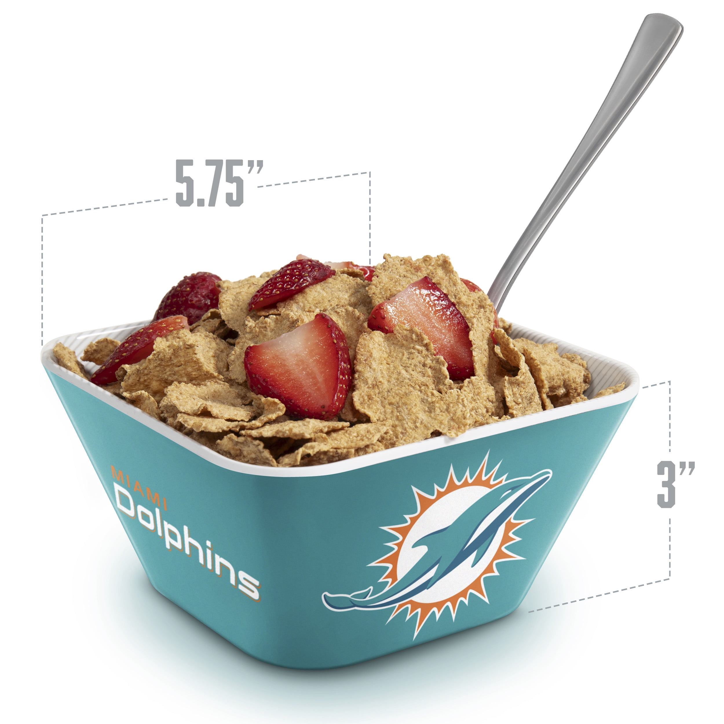 YouTheFan NFL Miami Dolphins Small Snack Bowl
