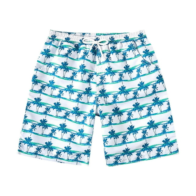 TOOYOU Toddler Boy Swimsuit Big Kids Beach Pants Swimming Short Kids Swim Trunks Brief Liner Compression Chafe Child Bathing Suit For Swimming Lessons And Beach Size 13-14 Years,White