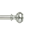 thumbnail image 1 of Umbra Allure Nickel Curtain Rod with Knob Shaped Finials – Modern Curtain Rod Extends from 36-72  Inches and Includes Finials, Brackets & Hardware (1 Inch Diameter Drapery Rod), 1 of 2