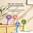 thumbnail image 6 of Clearance Under $5 | Low Noise 3 Speed Mini Handheld Fan, USB Rechargeable Pocket Portable Cooler For Indoor Outdoor Travel Commuting Hiking(Pink), 6 of 8