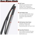 thumbnail image 2 of Replacement for X3 E83 2004 2005 2006 2007 2008 2009 2010 Rear Windshield Wiper Arm and Blade Kit OE:61623400708, 2 of 5