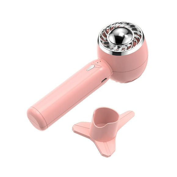 Methold Ventilador portátil con asa, ventiladores de Motor sin escobillas, herramientas de refrigeración de aire ajustables, dormitorio de viaje al Electrónica Rosado