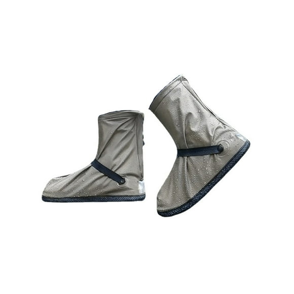 Yuarrent 1 par de cubiertas para zapatos impermeables para bicicletas de carretera, chanclos para deportes al aire libre, carreras, ciclismo, Paraguas de lluvia Café S