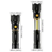 TORCHSTAR Multi-purpose LED Flashlight, Floodlight + Spotlight, Magnetic Base, Battery Operated Work Light, Cree LED Chips, Skid-resistant Handgrip