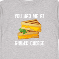 thumbnail image 4 of Inktastic You Had Me At Grilled Cheese Sandwich Boys or Girls Long Sleeve Toddler T-Shirt, 4 of 5