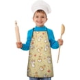 thumbnail image 2 of Corgi Dog and Footprints Kids Aprons for Girls and Boys,Adjustable Neck Strap Toddler Aprons for Kids Cooking Baking, 2 of 7