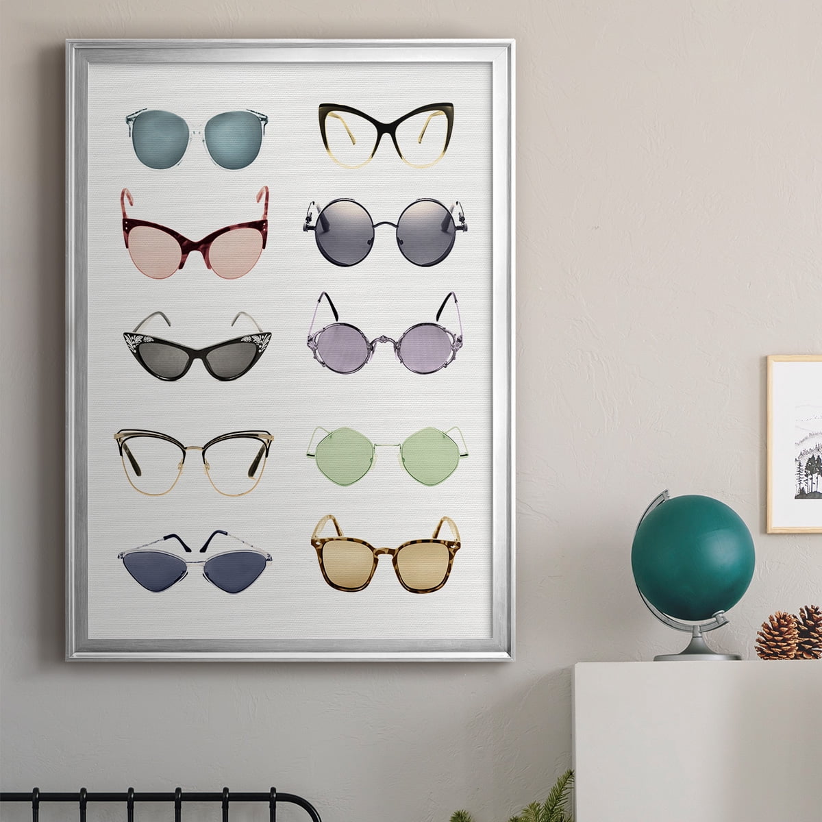 Vintage Glasses I Premium Classic Framed Print - Ready to Hang