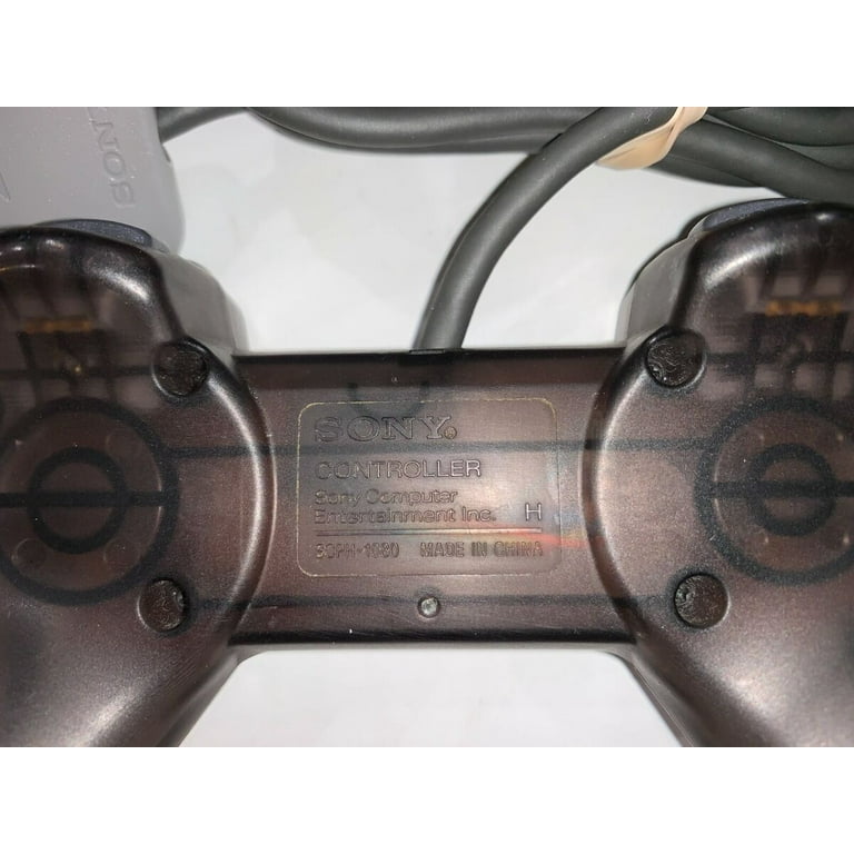 Sony Playstation 1 Controller Genuine/Official/OEM - Clear Black • Acc –  Mikes Game Shop