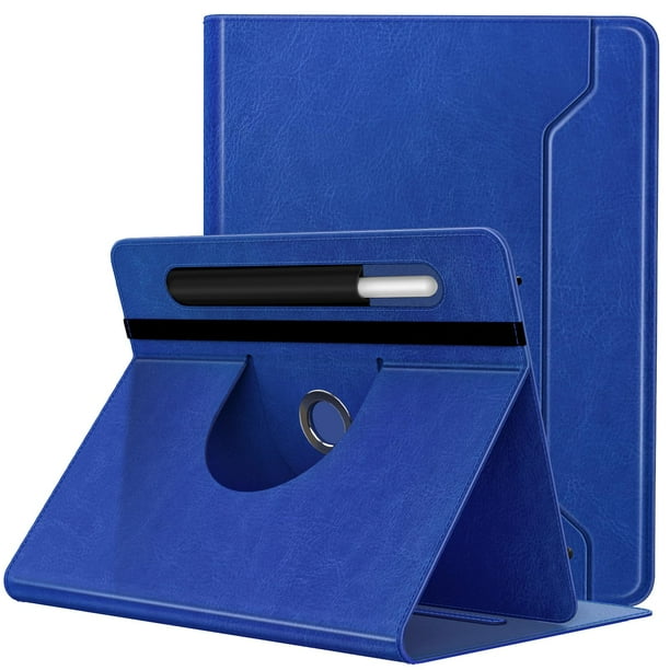 Funda para Tablet TiMOVO 9-11" con Soporte Giratorio y Bolsillo para Bolígrafo Azul