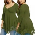 thumbnail image 3 of Womens Plus Size Tunic Tops for Leggings Fall Casual Long Sleeve T-Shirt Swing Loose Fit Blouse Shirts, 3 of 7
