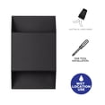 thumbnail image 6 of C Cattleya 2-Light Matte Black Aluminum LED Outdoor Wall Lights(2-Pack), 6 of 6