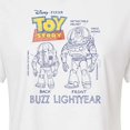thumbnail image 3 of Toy Story 4 - Buzz Sketches - Juniors Cropped Cotton Blend T-Shirt, 3 of 5