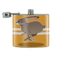 thumbnail image 2 of Jackrabbit Running Racing Stainless Steel 5oz Hip Drink Kidney Flask, 2 of 3