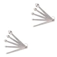 thumbnail image 3 of Matsuzay Paquete de 5 cucharas medidoras de acero inoxidable, cucharas de cocina con mango largo, herramientas de medida, restaurante, cabeza redondeada Plata 5 uds, cabeza redondeada 2piezas Matsuzay  CBP432911, 3 of 6