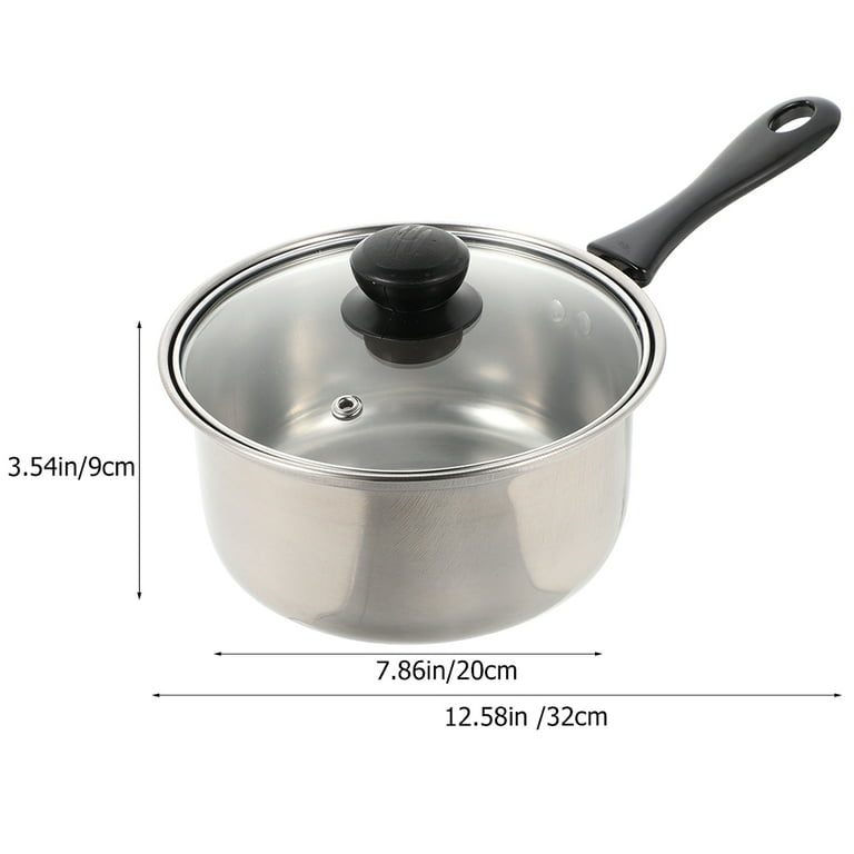 Small Cooking Pot Kitchen Cookware Saucepan Stainless Steel Milk Pot with  Blue Silicon Handle - China Milk Pot and Sauce Pan price