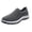 Gray, variant on Breathable on Casual Shoes Elastic Knit Upper Round Toe Shoes Lightweight Everyday Sneaker for City Walks and Travel One-Foot Mesh Sports Single Shoes