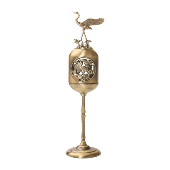 QccHieUs Alloy Statue Tea Table Miniature Gift Accessory Decorative Lovely Decor Handmade big crane