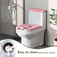 thumbnail image 4 of SEANATIVE Christmas Holly Toilet Tank Cover Xmas Snowman Toilet Lid Cover and Tank Lid Cover 2 Piece Toilet Cover Seat Toilet Seat Cover Machine Washable, 4 of 7