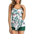 thumbnail image 1 of Haut à Volants Imprimé pour Femmes avec Shorty Tankini Maillot de Bain Deux Pièces, 1 of 6