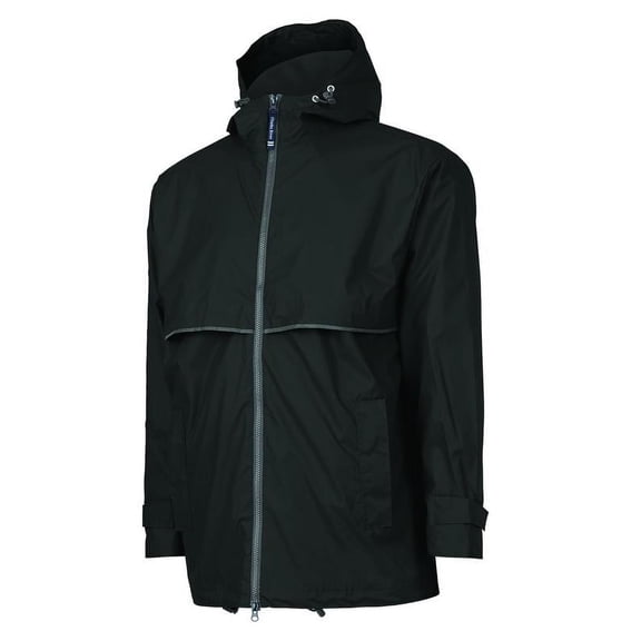 Charles River Men's New Englander Rain Jacket in Black L | 9199