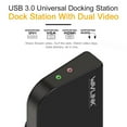 thumbnail image 2 of Wavlink USB 3.0 Universal Dual Display Docking Station Vertical Aluminum Stand With Gigabit Ethernet, HDMI/DVI/VGA( up to 2048 × 1152), 6 USB Ports, Audio Output/Input for Laptop/PC/Mac, 2 of 8