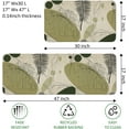 thumbnail image 2 of Kitchen Mats and Rugs Non Skid Washable 2 Pieces Natural Rubber Boho Kitchen Mats for Floor Runner Rugs Standing Mat Set (17" Wx30 L+17" Wx 47" L Palm Tree Leaves), 2 of 6