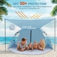 thumbnail image 3 of Carpa de playa Elegear, refugio solar con toldo para 4-5 personas UPF 50+, 3 of 8