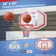 thumbnail image 2 of Canasta de baloncesto Goplus para montar en la pared, tamaño grande, 91 x 61 cm, tablero trasero, 2 of 9