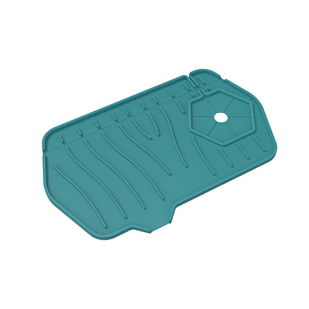 Batería de Cocina Almohadilla de drenaje de silicona para fregadero de encimeraprotección contra salpicadurasutensilios de cocina (verde) Tmvgtek Libre de BPA