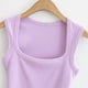 thumbnail image 5 of Chaleco Camiseta sin mangas sexy para mujer, camisetas elásticas, camiseta sin mangas básica (púrpura S) Kuymtek Púrpura T S para Mujer, 5 of 9