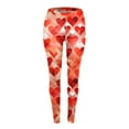 thumbnail image 4 of Tosmy Leggings For Women Valentine's Day Womens Print Tights Leggings Control Yoga Sport Leggings High Waist Leggings Pants, 4 of 5