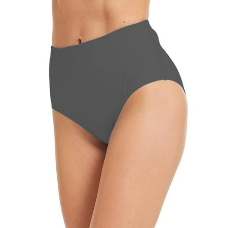Fainosmny For Women S Swim Bottom High Waist Retro Basic Full Coverage Bikini Tankini Swimsuit Briefs Separates Swim Trunks Grey L
