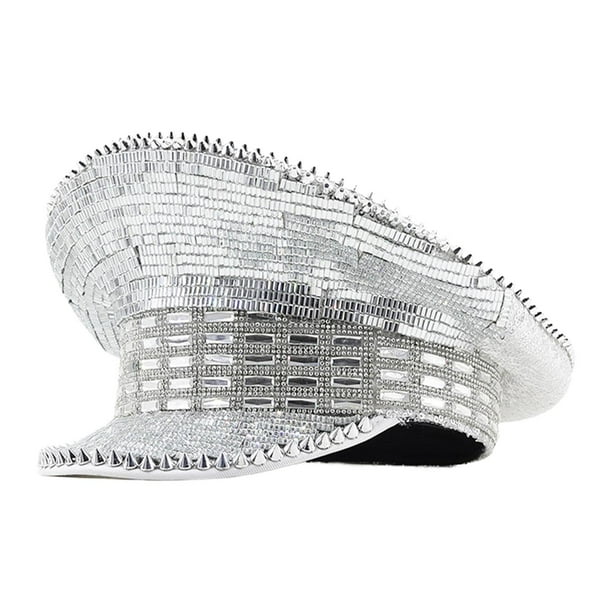 Sombrero con copa Steampunk para hombre y mujer, accesorio de disfraz con lentejuelas, sombrero de novia para hombre , sombrero para fiesta de