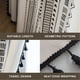 thumbnail image 3 of Cortinas semitransparentes con estampado de lino texturizado para sala de estar, cortinas semitransparentes para dormitorio, con bolsillo para varilla, 3 of 7
