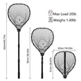 thumbnail image 3 of Telescoping Rubber Fishing Net With Handle 64"/46" Long Silicone Large Fish Landing Kayak/fishpond/saltwater Extendable Gear Accessories, 3 of 8