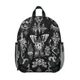 thumbnail image 2 of Moon And Star Student Backpack – Gothic Steampunk Celestial Dark Night Sky Cosmic Solar Eclipse Astral Elements Print, 2 of 6