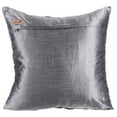 thumbnail image 4 of Pillow Cases, Decorative Pillow Covers 14x14 inch (35x35 cm) Silver, Silk Throw Pillow Covers, Handmade Pillow Covers, Geometric Pillow Covers, Modern Throw Pillow Covers - Silveratti, 4 of 5