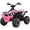 Pink, variant on OLAKIDS Kids Ride on ATV, 12V 4 Wheeler Quad Toy Vehicle with Music, Horn, High Low Speeds, LED Lights, Electric Ride On Toy, Battery Powered Wheels Car for Children 3-8 Years Old