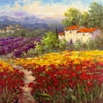 thumbnail image 2 of Hulsey 26x26 Gold Ornate Wood Framed with Double Matting Museum Art Print Titled - Fleur Du Pays II, 2 of 4