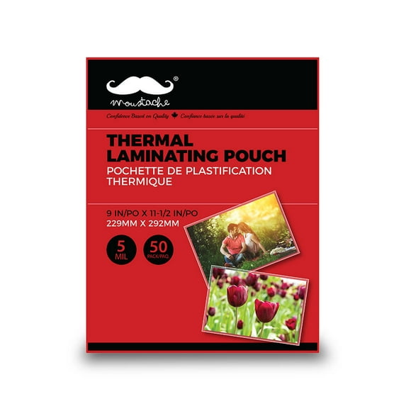 50Pack 5 Mil Thick Thermal Laminating Pouches Sheets, Letter Size, Compatible with All Hot Laminators