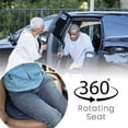 thumbnail image 2 of 360 °   Rotating Seat Cushion  Car Seat Aid Chair Seat Revolving Cushion Rotation Auto Memory Foam Pad Mat, 2 of 9
