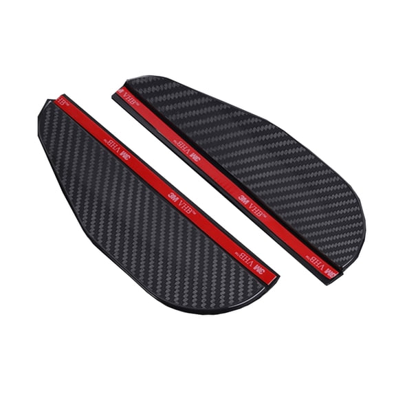 Phyun 2 Piece Carbon Fiber Black Mirror Rain Visor Guard for Car Auto Accessories
