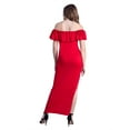 thumbnail image 7 of Off Shoulder Ruffle Detail Maxi Dress, 7 of 7