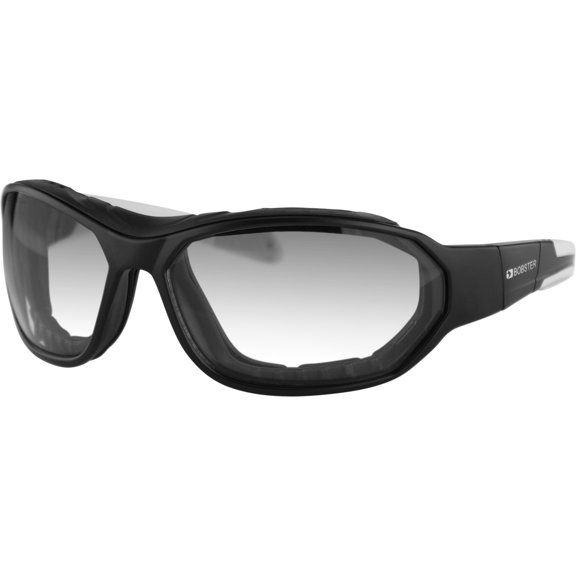 Bobster Force Convertible Sunglasses Matte Black w/Clear Photochromic