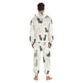 thumbnail image 4 of FORMRS Onesies Pajama for Adults Unisex Hoodie Winter Jumpsuit One Piece Sleepwear, Sizes S-2XL, Black Cute Cats, 4 of 7