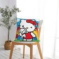 thumbnail image 4 of Hello Kitty Pillow Cover, Square Throw Pillow Cases For Couch Sofa Bed Living Room,Home Decorative, 18"X18", 4 of 9